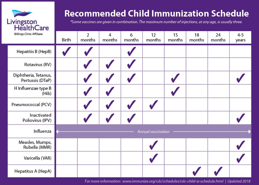 travel vaccines for 1 year old